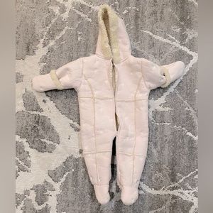 Lullababy Faux Suede Light Pink Zip Up - 3-6M